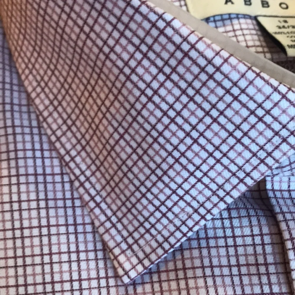 (121)NWT Mens long sleeve dress shirt by Joseph Abboud. Size 18 34/35 - Picture 10 of 11